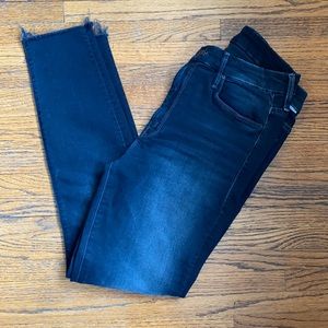 MOTHER High waisted looker ankle fray in Last Call